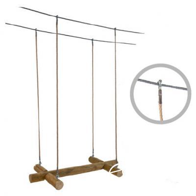 探险公园 悬挂障碍 杠铃