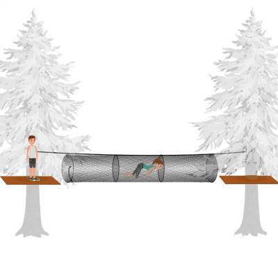 Hanging obstacle NET TUNNEL