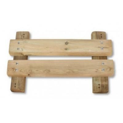 Plank crossing step 60 cm x 1 m (23,62 in x 3,28 ft) to be fixed on 2 wire ropes (with accessories)