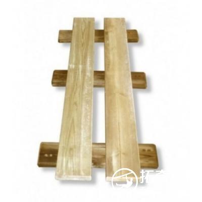 Plank crossing step 0,60 x 1,65 m (1,97 x 5,41 ft) to be fixed onto 2 wire ropes