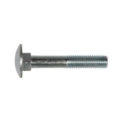 Zinc plated round head square neck bolt M10 x 60 mm (2,36 in)