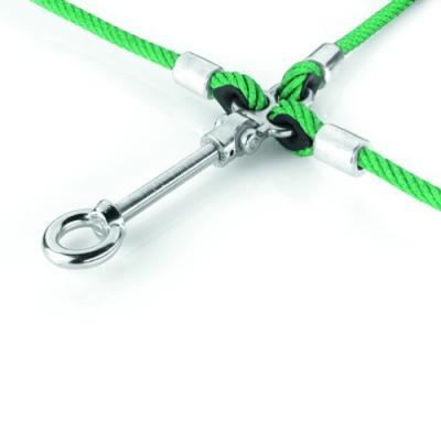 3-vägs schackel inkl M10 bult För ø 16 mm eller ø 18 mm Herkuleslina