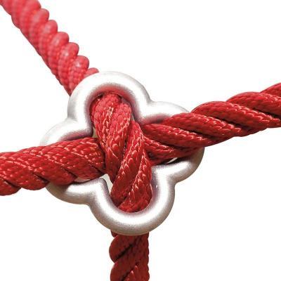 Steel wire composite rope climbing net powder-coated iron cross buckle connection piece