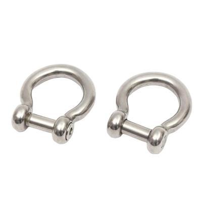 Stainless steel bow-shaped shackle