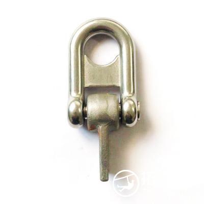 Stainless steel D-shaped shackle composite rope connection piece