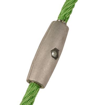 Steel wire composite rope climbing frame aluminum straight buckle rope head aluminum connection buckle