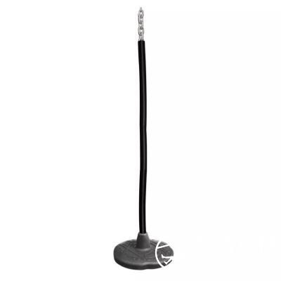 A children's zip line swing with obstacles is suspended in the adventure park