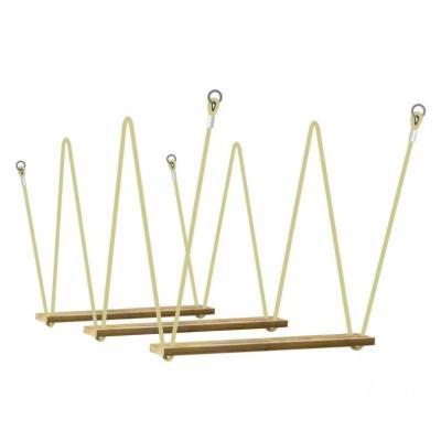 Zig-zag bridge made of groove planks thickness 36mm, equipped with crimped armed